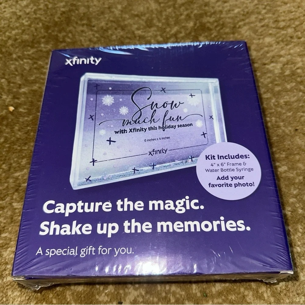 INFINITY SNOW GLOBE Picture Frame (2025, Kit) BRAND NEW SEALED: Box 6